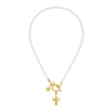 Susan Shaw - Necklace -  Katie - Small Cross Pearl - Findlay Rowe Designs