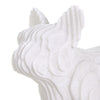 Percy Pug Dog White Quartz Sand Sculpture - 9in - Findlay Rowe Designs