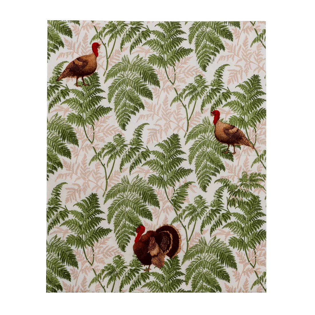 Caspari - Guest Towel Napkins - Turkey Among Ferns
