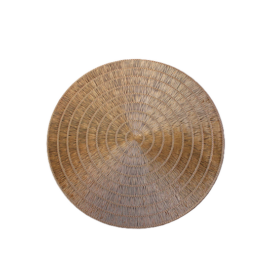 Beatriz Ball - Placemat - VIDA Basketweave - Gold- Set of 4 - Findlay Rowe Designs