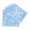 Caspari - Cocktail Napkins - Palms And Parasols Ocean - Findlay Rowe Designs