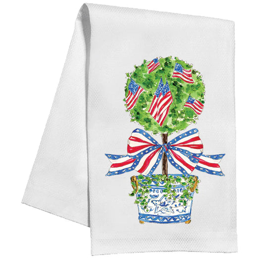 Rosanne Beck - Towel -  Patriotic Topiary - Findlay Rowe Designs