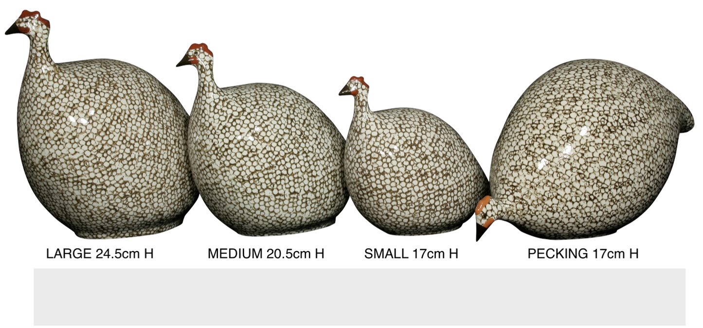 Ceramics Lussan- MED GUINEA FOWL- White speckled Cobalt - Findlay Rowe Designs