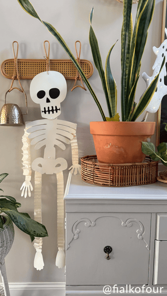 Mud Pie - Door Hanger Dangle Legs - Skeleton - Findlay Rowe Designs