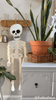 Mud Pie - Door Hanger Dangle Legs - Skeleton - Findlay Rowe Designs