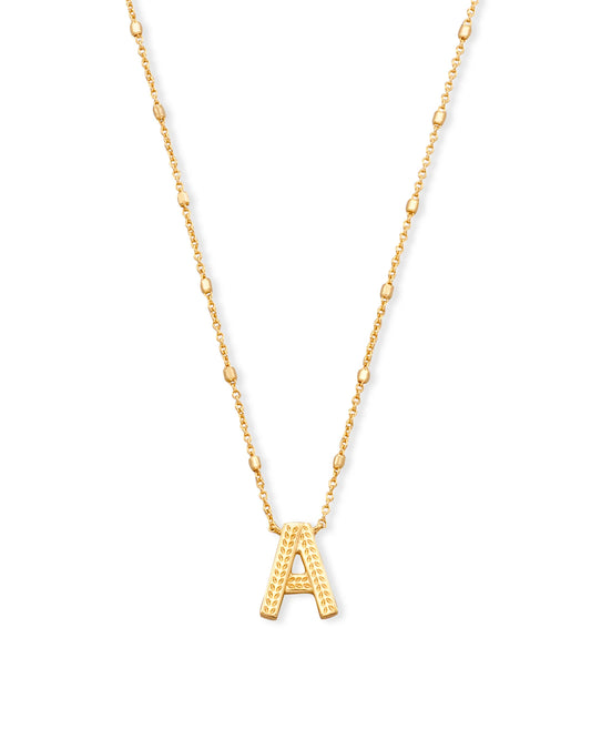 Kendra Scott - Necklace - Letter Pendant - Gold - Findlay Rowe Designs