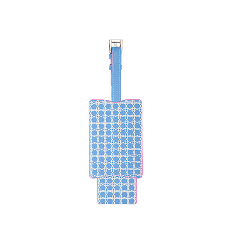 Lilly Pulitzer Luggage Tag in Frenchie Blue Caning - Findlay Rowe Designs