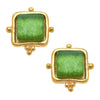 Susan Shaw - Earrings - Madeline Studs -  Spring Green