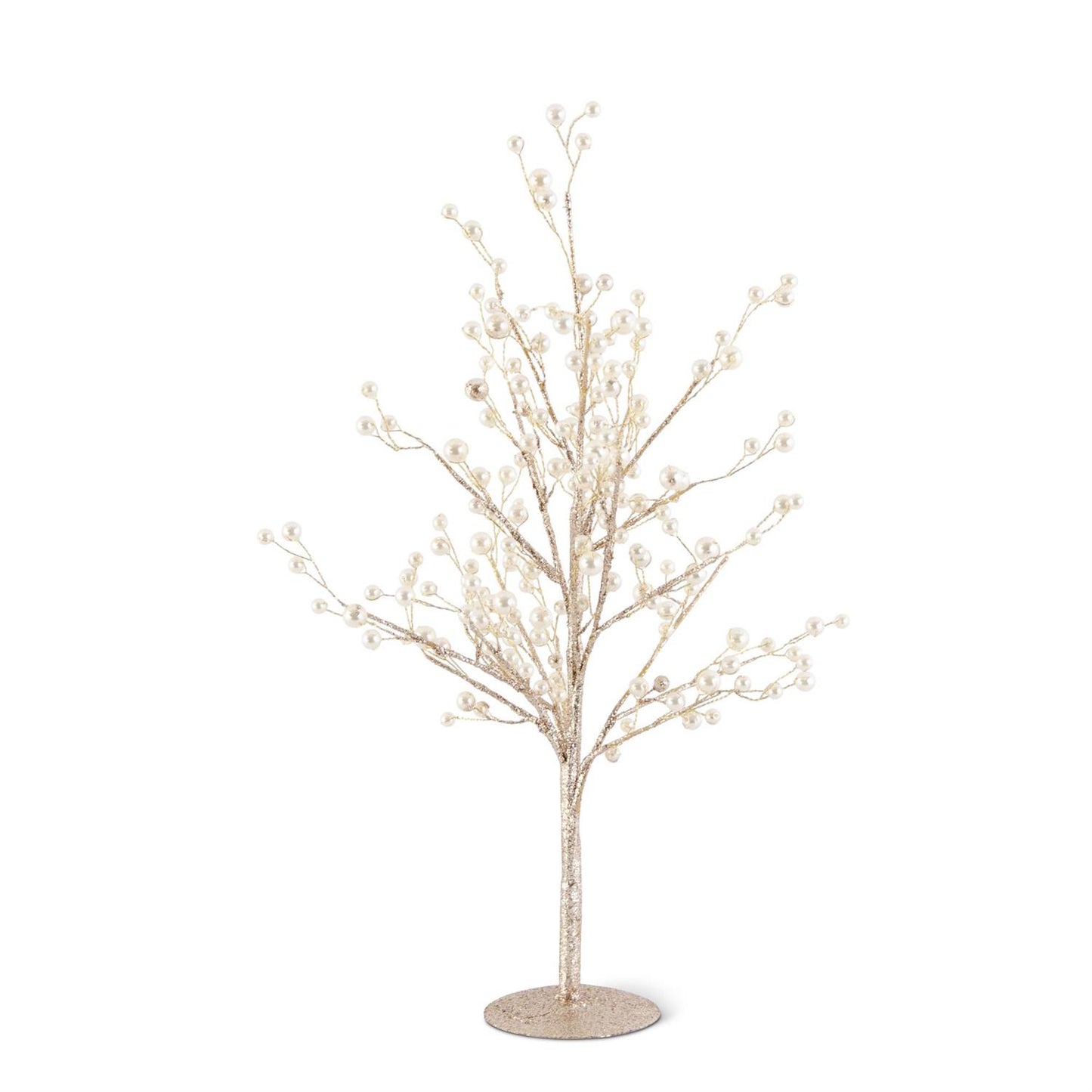 Twig Tree with Pearl - Gold Glitter
