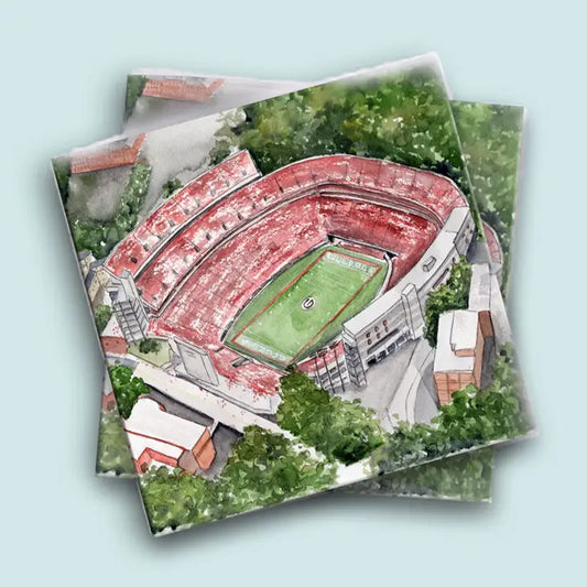 Napkin - Cocktail - Georgia Bulldogs Sanford Stadium Tailgate - Findlay Rowe Designs