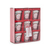 Holiday Hot Chocolate Cups - Set of 9 Gift Box