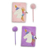 Journal - Glitter Unicorn with Lock and Pop Pom Pen - Findlay Rowe Designs