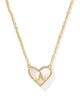 Kendra Scott - Necklace - Ari Heart Letter - Gold Short Pendant