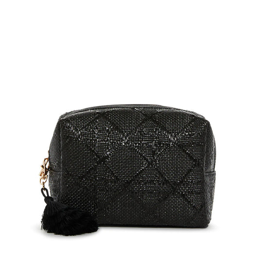 TRVL Design - Luxe Bali Straw - Everything Bag - Cane Midnight - Findlay Rowe Designs