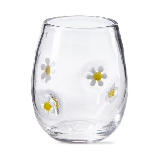 Tag - flower stemless wine glass - Findlay Rowe Designs