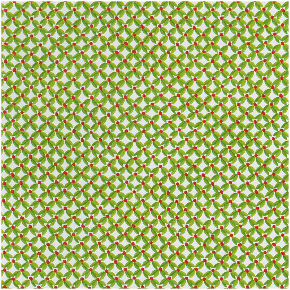 Caspari - Wrapping Paper - Leaf And Berry Ditz - NO SHIP - STORE PICKUP - Findlay Rowe Designs