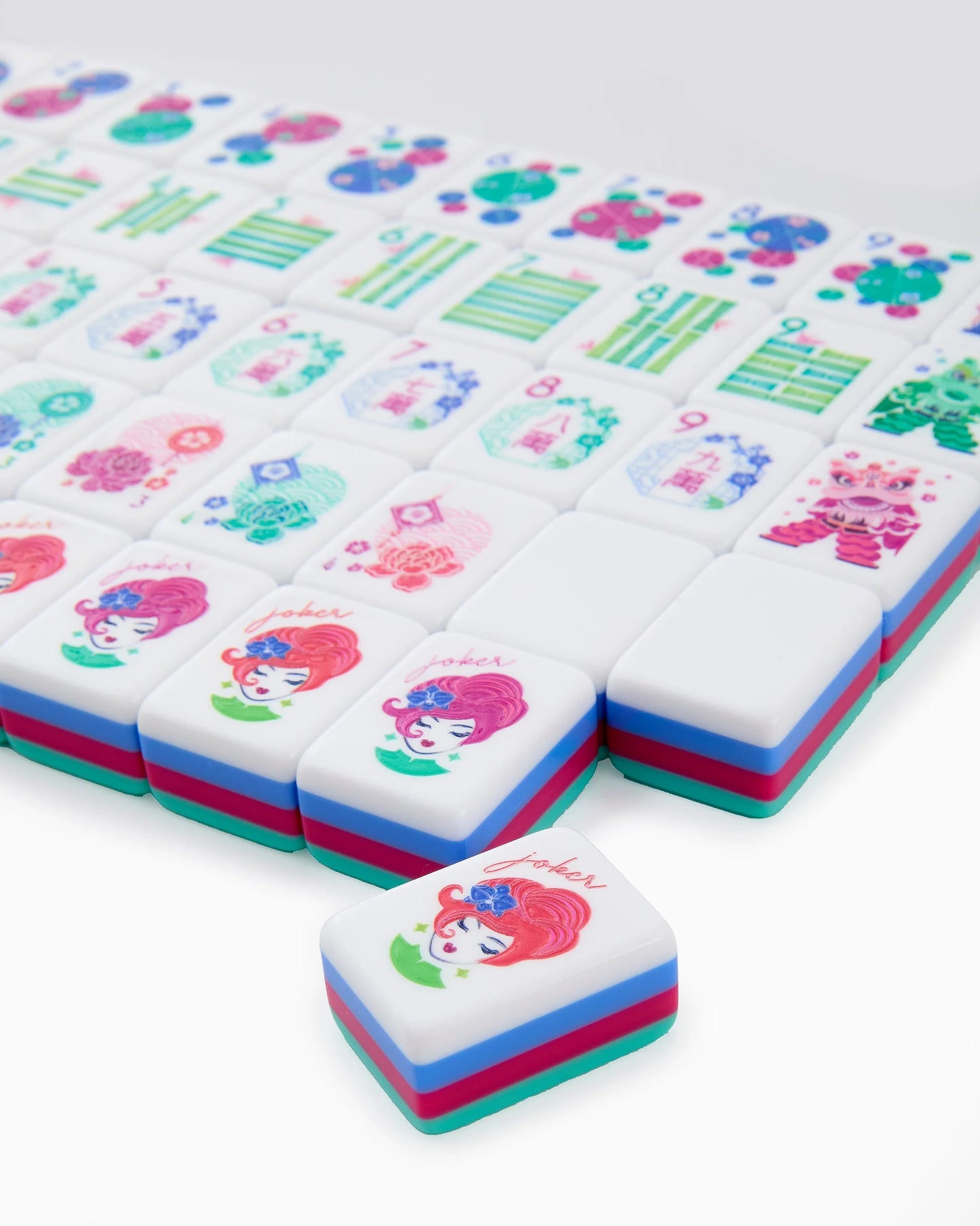 Oh My Mahjong - Mahjong Tiles - Seabreeze - Findlay Rowe Designs