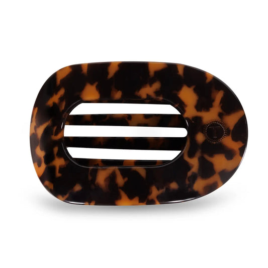 Teleties - Flat Round Clip - Tortoise - Large - Findlay Rowe Designs
