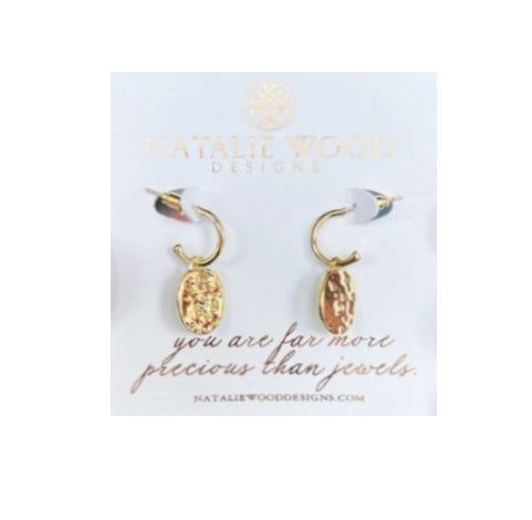 Natalie Wood - Earrings - Horizon Mini Drop - Gold - Findlay Rowe Designs