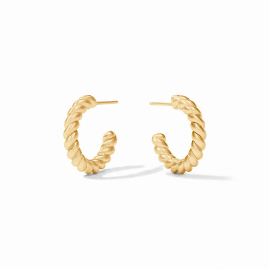 Julie Vos - Nassau Hoop Earrings- Gold - Findlay Rowe Designs