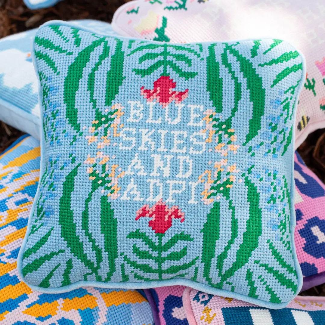 Swag - Pillow - Sorority Needlepoint - Findlay Rowe Designs