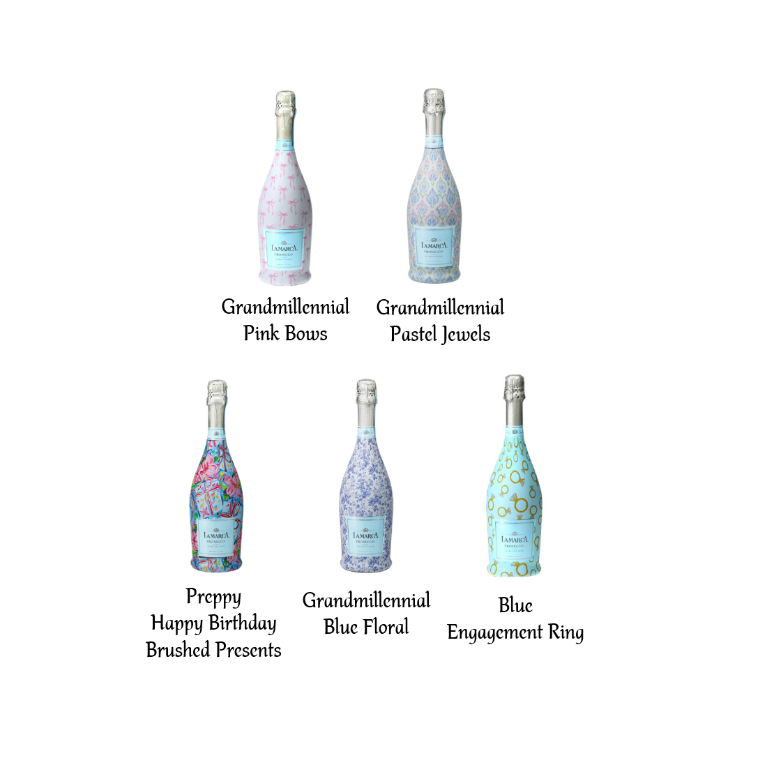 Beau Bottles - Prosecco Wrap - 750ml - Findlay Rowe Designs