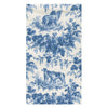 Caspari - Guest Towel Napkins - Hunting Toile Blue