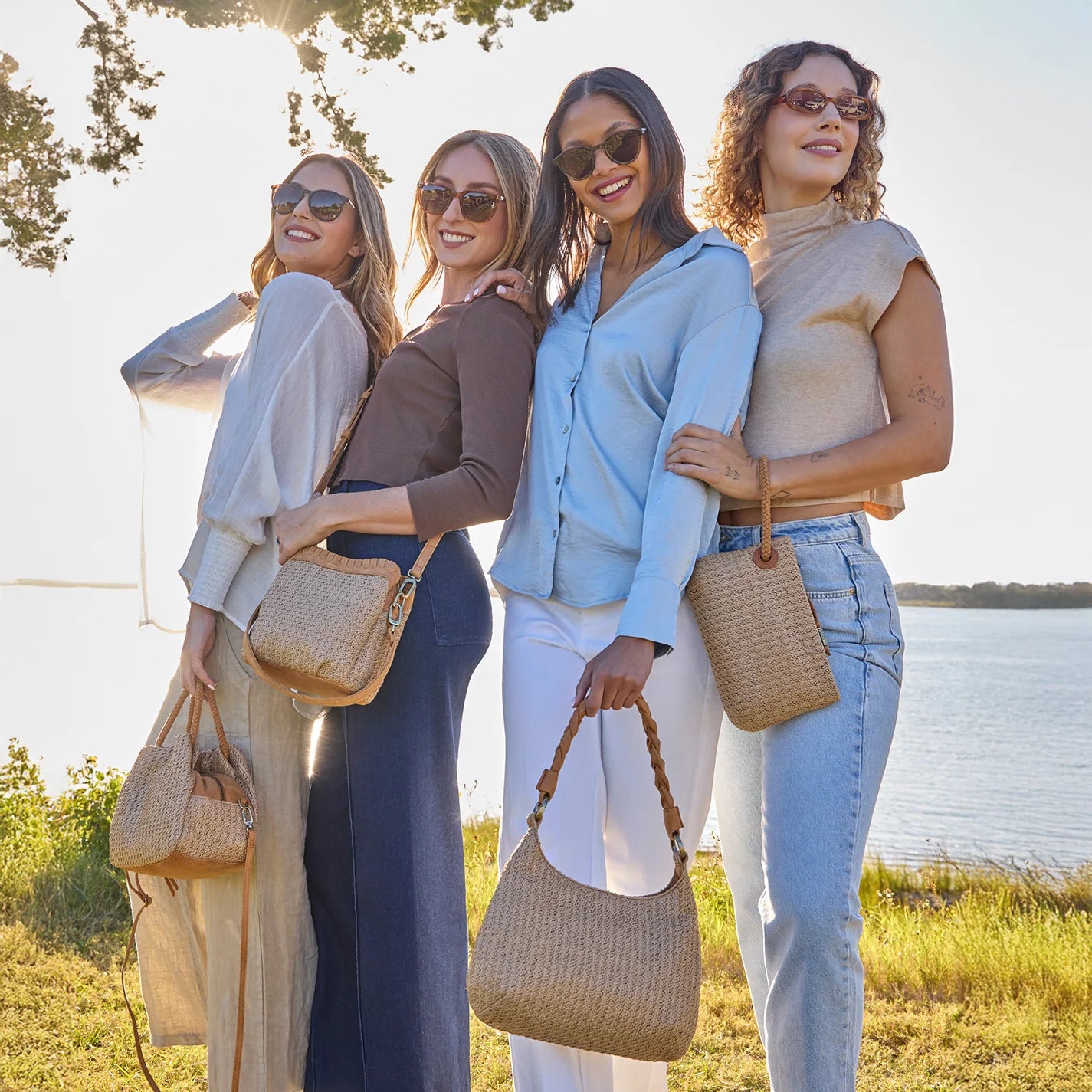 Hobo - Daisy Daze Wristlet - Meadow Woven Straw - Findlay Rowe Designs