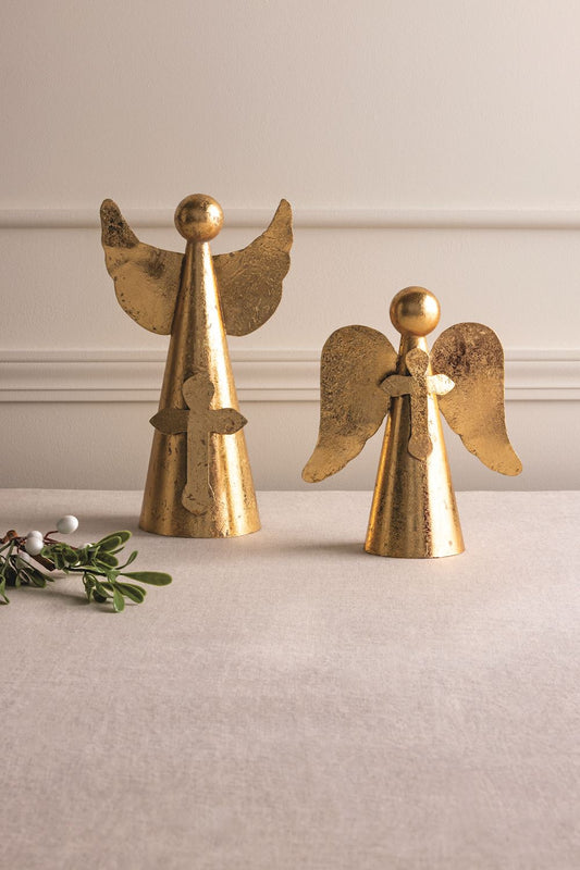 Mud Pie - Gold Sitters - Angel with Cross