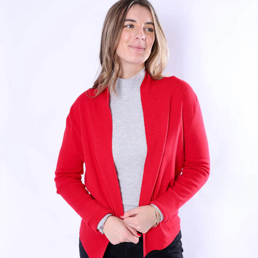 Darren Cardigan - Tomato Red - Findlay Rowe Designs
