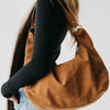 Pretty Simple Bags - Hazel Hobo Shoulder Bag with Tassel - Chocolate Suede - Findlay Rowe Designs