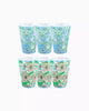 Lilly Pulitzer - 14oz Cups- Set of 6- Blossom Views and Hydra Blue Dandy Lyons - Findlay Rowe Designs