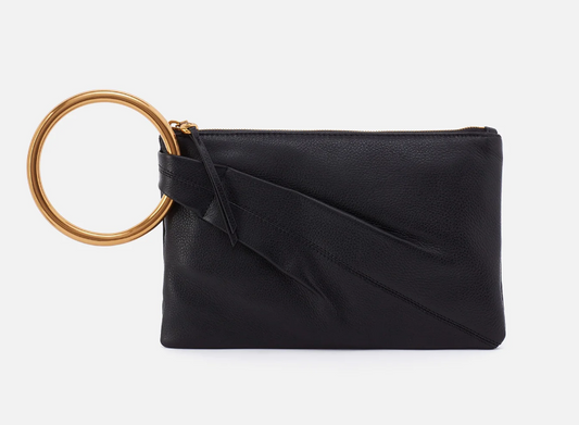 Clearance HOBO - Sheila Ring Clutch- Black