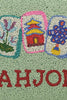 America and Beyond - Beaded Top Zip Clutch - Mahjong Luxe