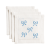 Mud Pie - Cocktail Napkin - Cotton Embroidered - Findlay Rowe Designs