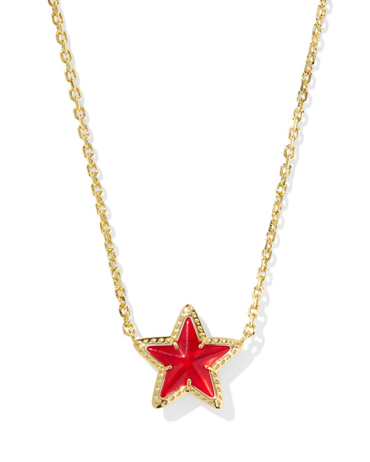 Kendra Scott - Necklace - Cassidy Star - Gold Red Illusion - Findlay Rowe Designs