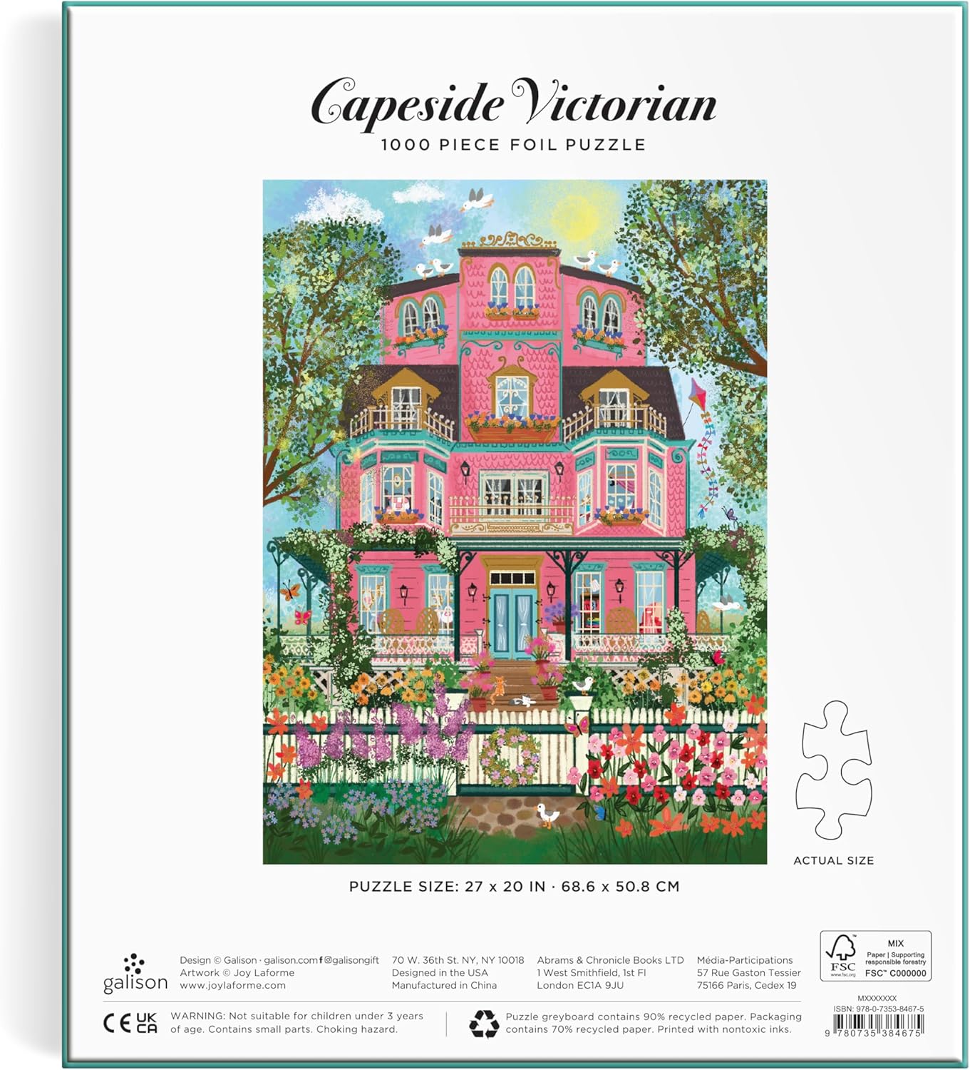Puzzle -Galison  Victorian Manor Foil - 1000 Piece