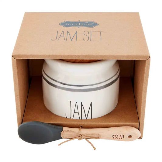 Mud Pie- CERAMIC JAM JAR SET