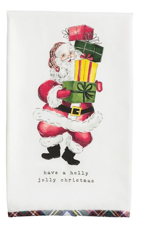 Mud Pie - Christmas Cloth Towels - Classic Retro