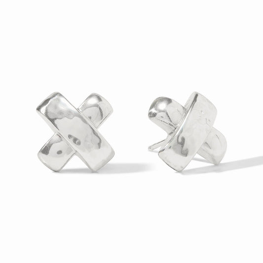 Julie Vos - Earring - Catalina X Stud - Silver