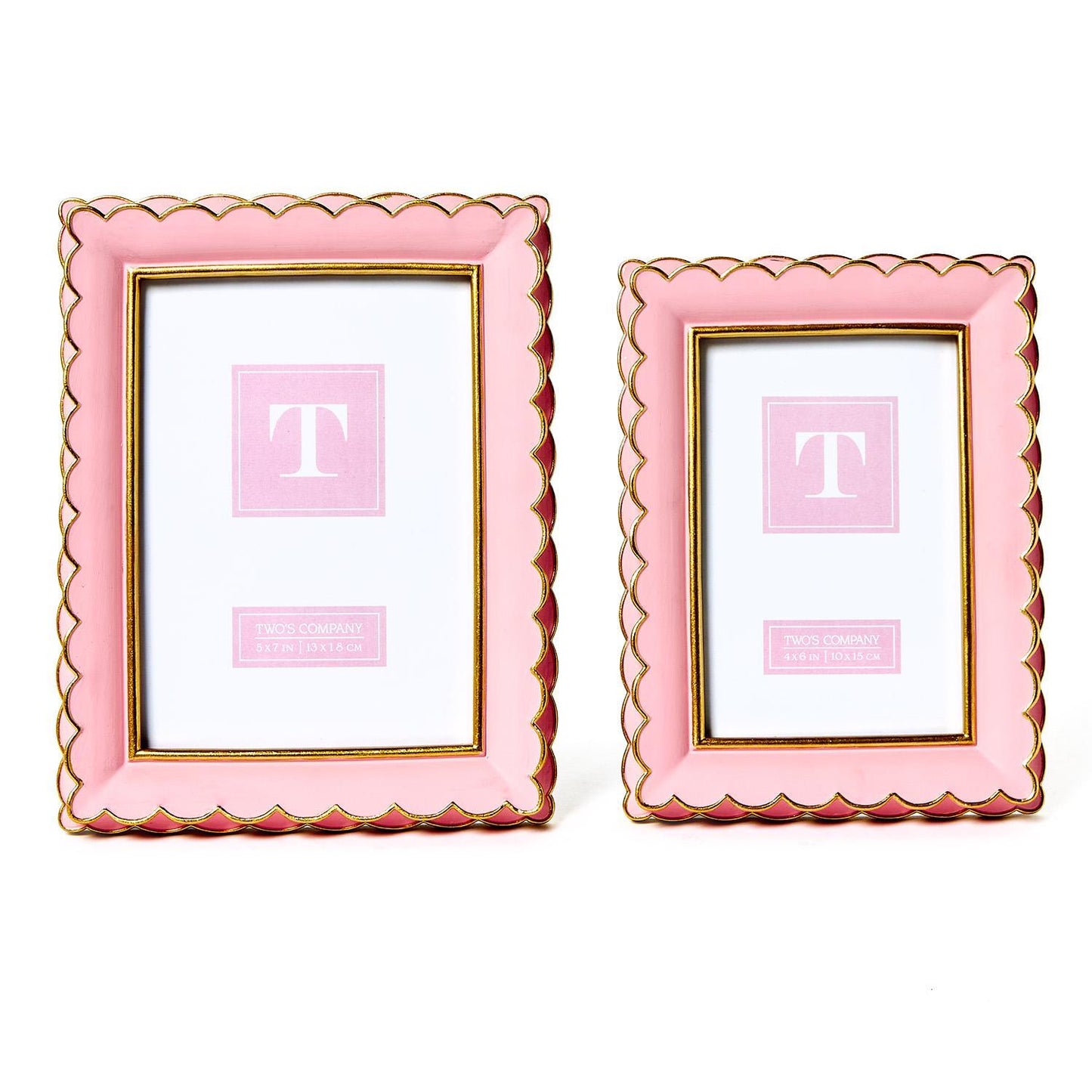 4x6 or 5x7 Frame - Pink and Gold - Findlay Rowe Designs