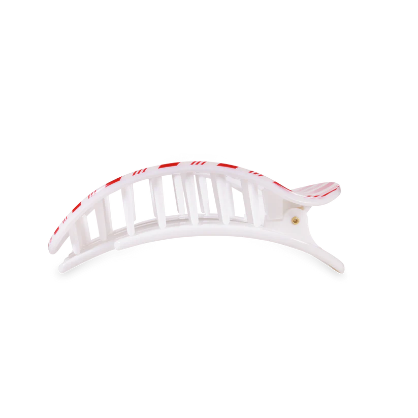 Teleties - Candy Cane Crush Medium Flat Round Hair Clip