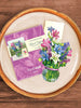 Fresh Cut Paper - Pop Up Bouquet Matching Card - Mini Mini Lilies and Lupines - Findlay Rowe Designs