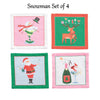 Mud Pie - Cloth Cocktail Napkin Set 4 - Whimsical Christmas - Findlay Rowe Designs