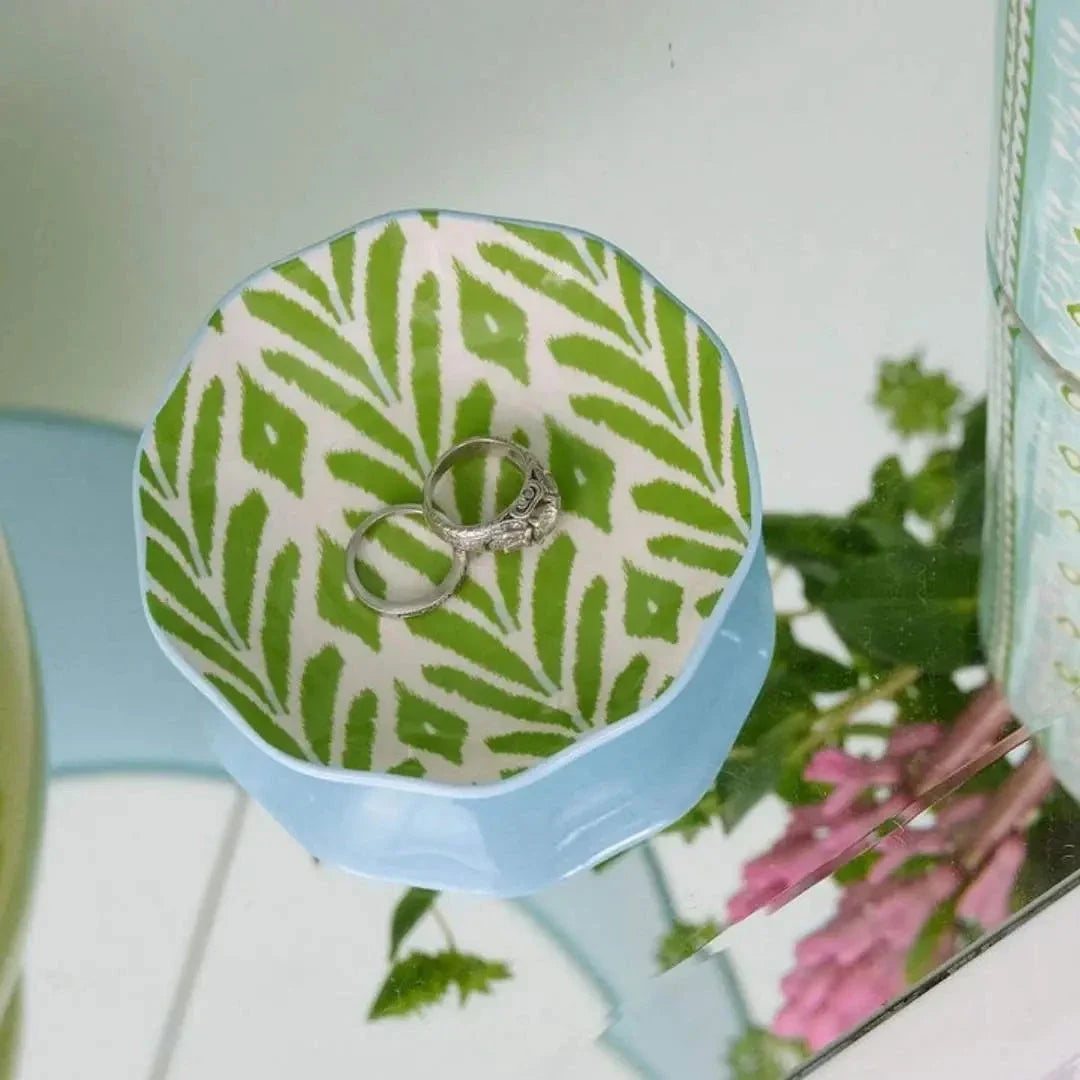 Laura Park - Ceramic Ring Dish - Petite Frond Green - Findlay Rowe Designs