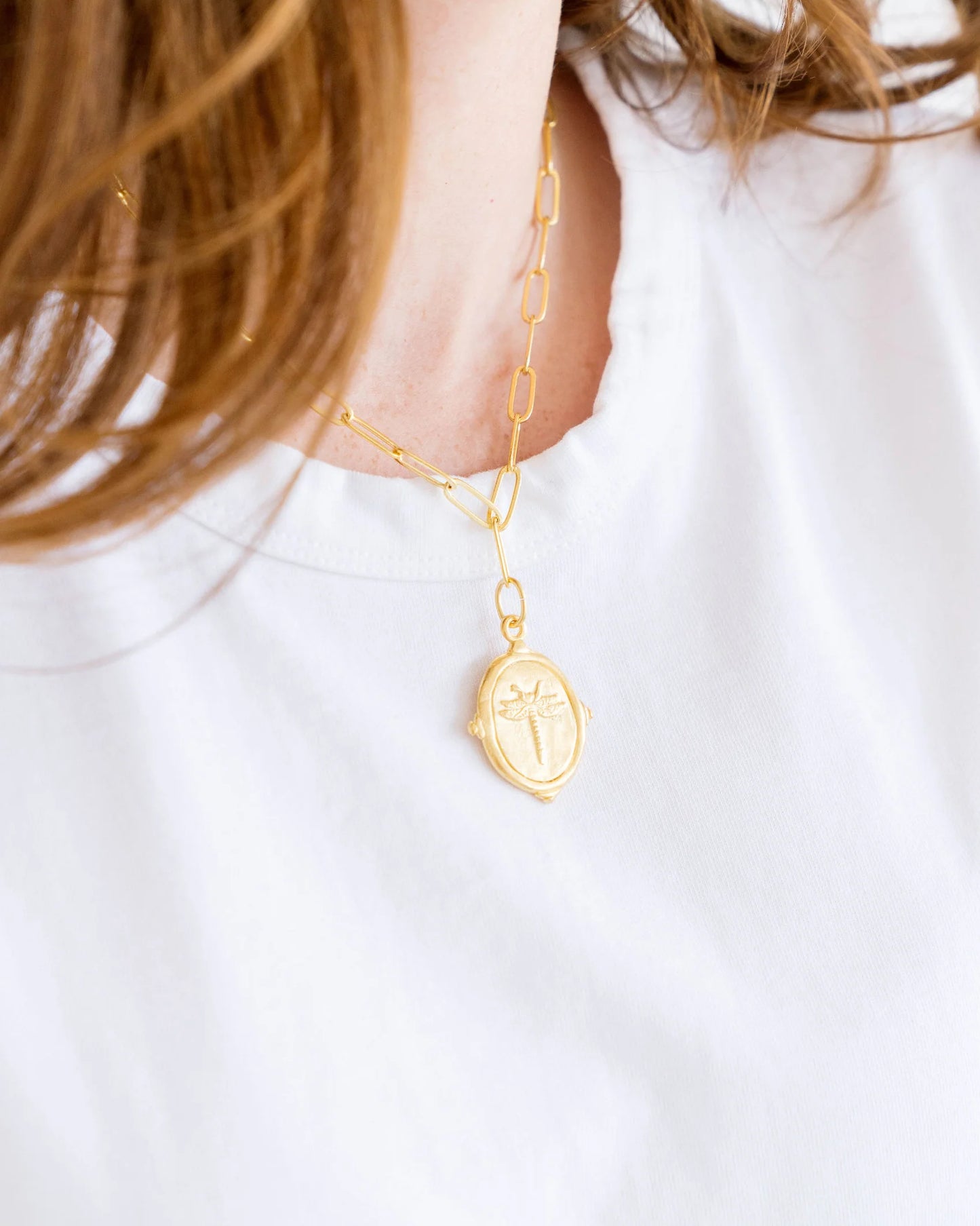 Susan Shaw - Necklace - Dragonfly Paperclip - Findlay Rowe Designs