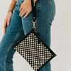 Pretty Simple Bags -  Veda Woven Crossbody Clutch - Checkered Black - Findlay Rowe Designs