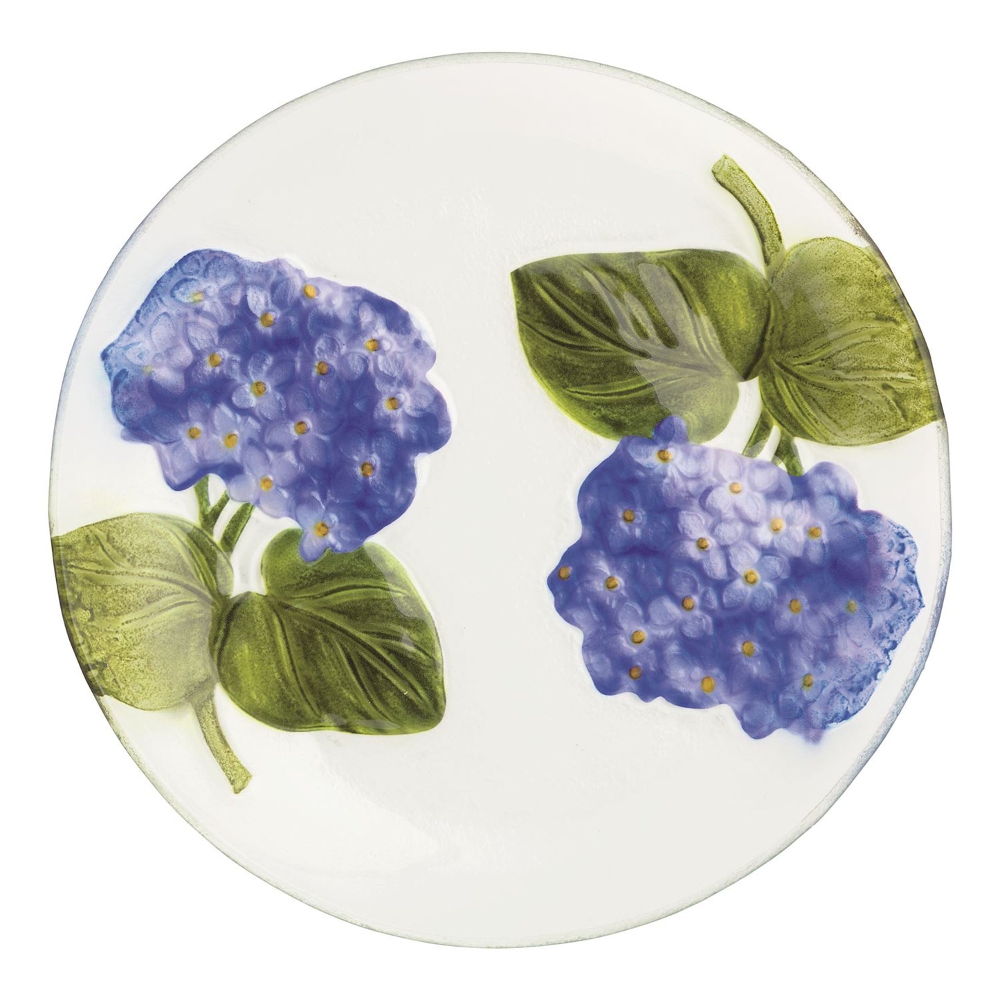 Mud Pie - Glass Plate - Hydrangea - Findlay Rowe Designs