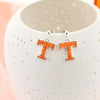 Earring - Stud - Crystal Tennessee Power T - Silver - Findlay Rowe Designs