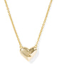 Kendra Scott - Necklace - Ari Heart Letter - Gold Short Pendant